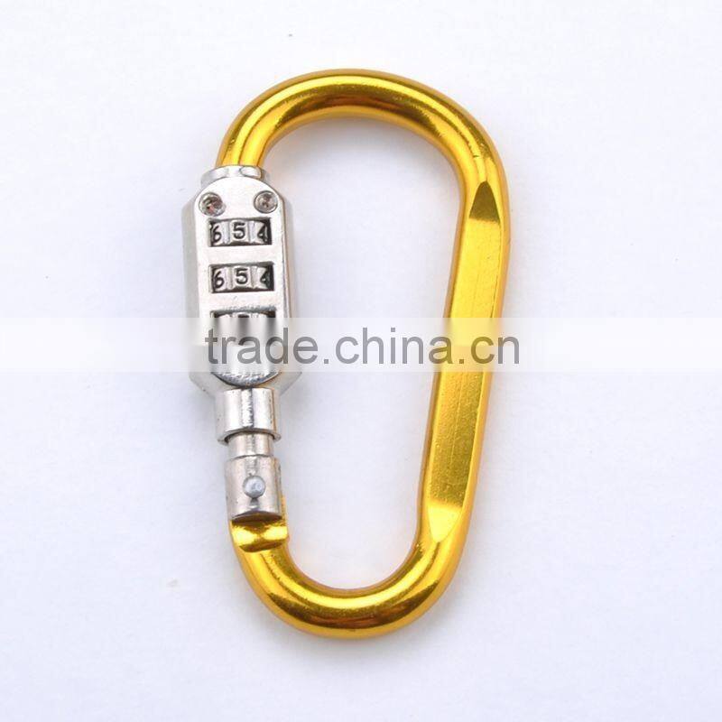 Aluminum alloy 7 d glyph shape climbing buckle/plus combination lock and lock buckle