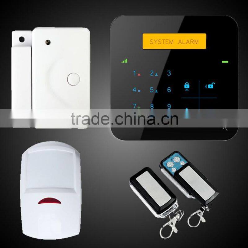 2016 innovative LCD display support OEM service ip camera wireless gsm alarm