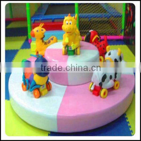 Swing rotating rides mini carousel horses amusement park carousel