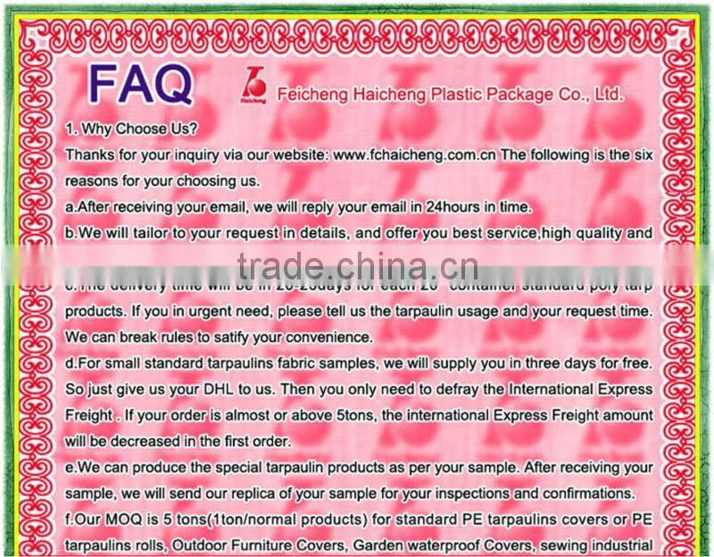 160gsm striped rain fly pe tarpaulin