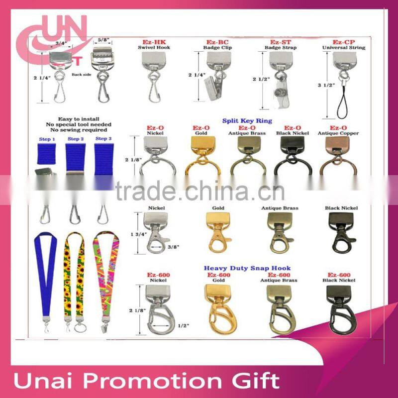 SNAP Hook Metal SWIVEL CLIPS TRIGGER Lanyard Lobster Clasp Color Choice