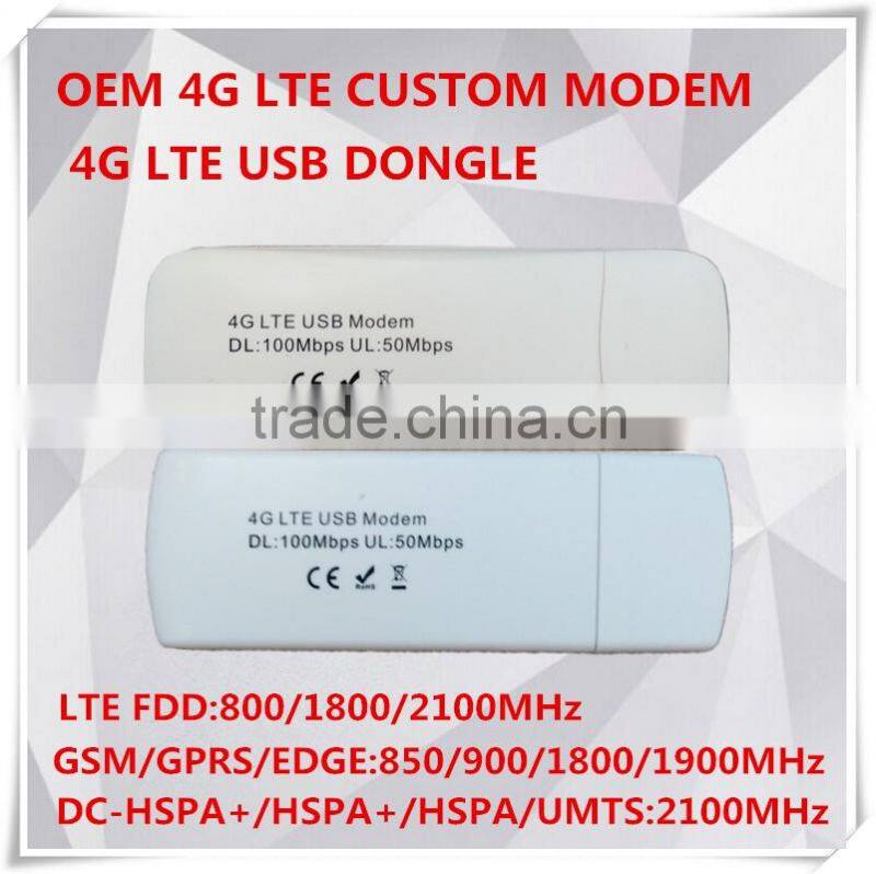 Unlocked New Original OEM 4G LTE Customized Modem And 4G LTE USB Dongle