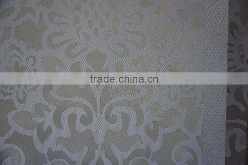 53mm width Korea design pvc beautiful flower wallpaper for living home decoration