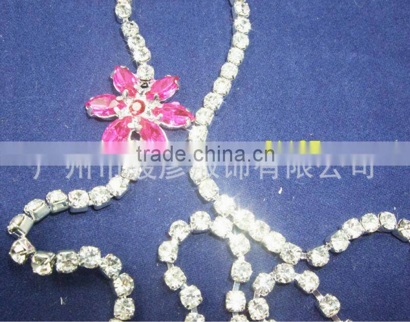 Shinny metal Rhinestone bra shoulder strap