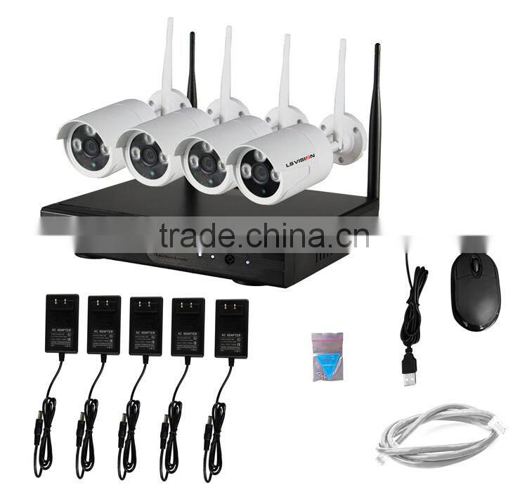 LS VISION 2 years warranty 8ch 960P cctv wireless camera with ce rohs fcc certificate