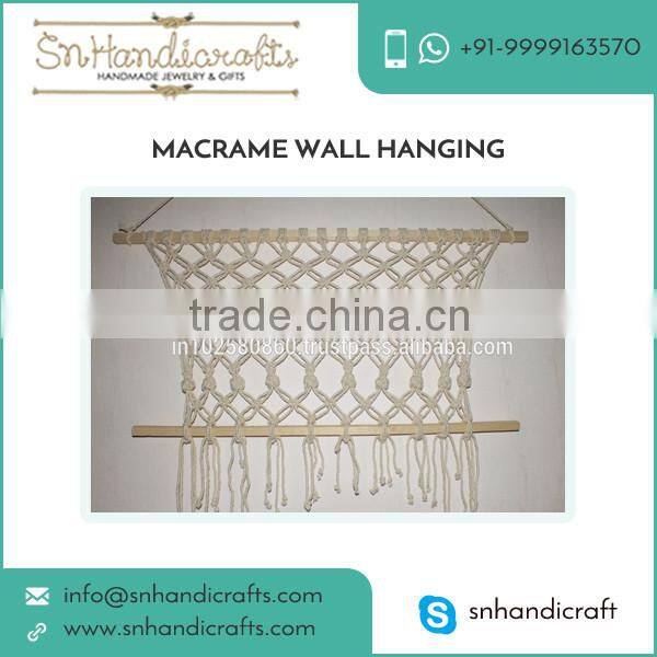 Genuine Exporter Supplying Trendy Look Macrame Wall Hanging for Bulk Buying