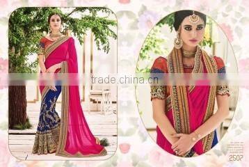 Blissful Teal Jacquard Silk Designer Saree/famous indian saree designers