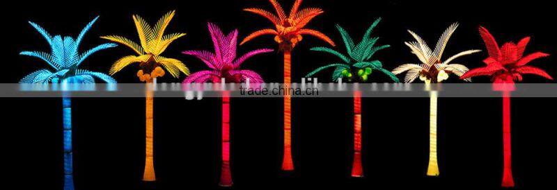 3.0 meter height high standard outdoor decoration green light artificial light palm tree