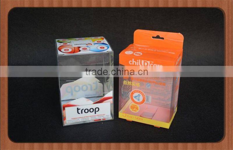 Unique Soft Crease Clear Plastic Box with printing