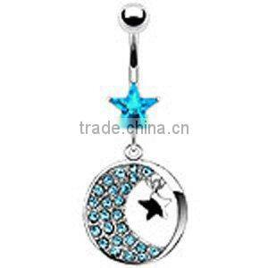 New body piercing jewelry opal belly rings