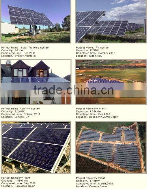 10KW solar panel tracking system