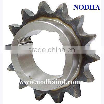 Single taper lock sprocket, industrial sprocket-10B hard teeth, finished bore sprocket