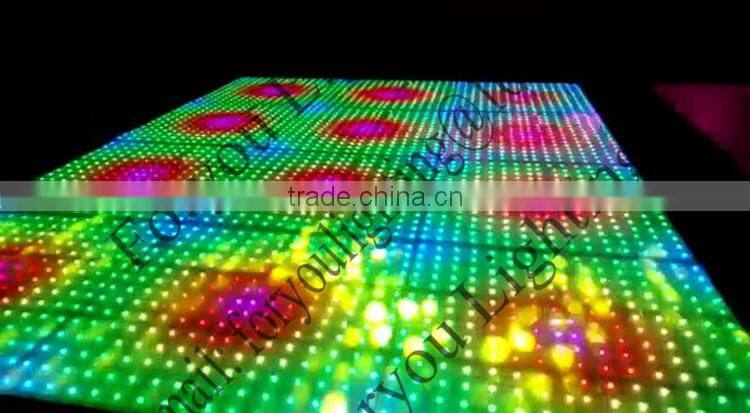 SD-Card 144pcs SMD5050 RGB 3IN1 Interactive Sensitive LED Dance Floor Light FOR DJ Wedding KTV Bar Party Event