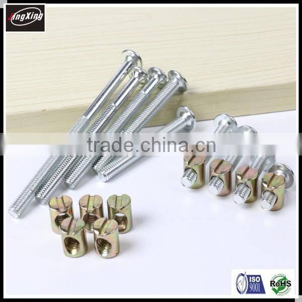Flat head hex socket furniture bunk bed screw M5 M6 M7