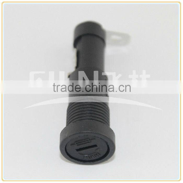 R3-9 small black bakelite fuse holder socket 10A 250VAC