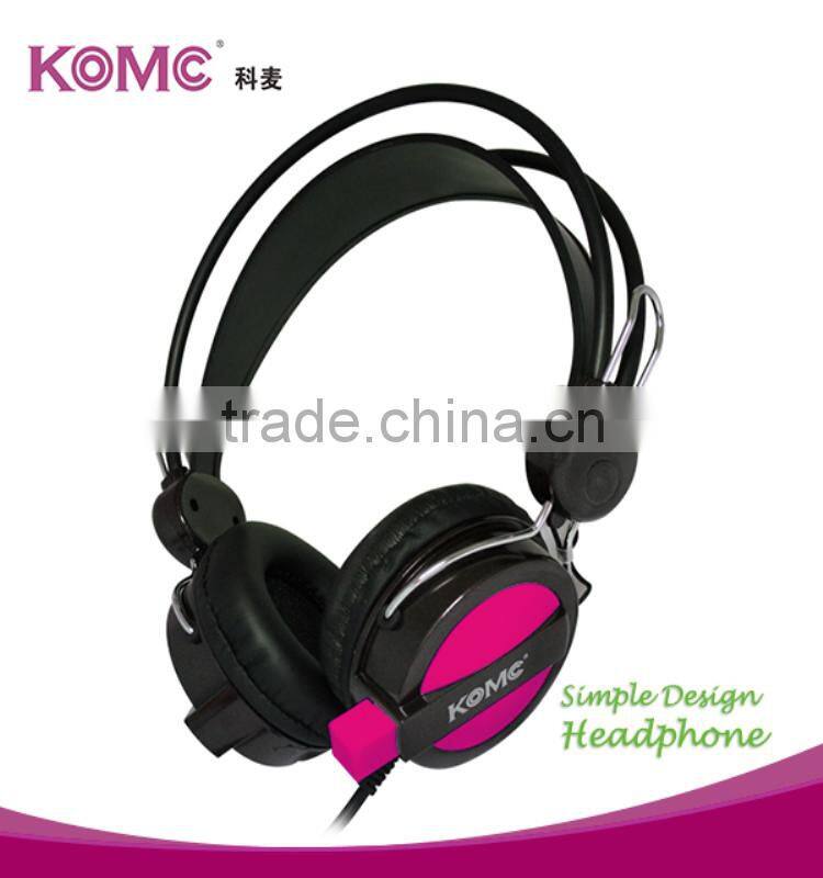 Phone accessories headset popular stereo headphones silicone earphone headset, headphone with mic