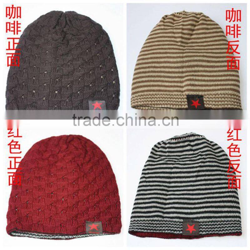 factory cheap woven label logo wholesale knit beanies, wholesale cashmere beanie hats with good quality