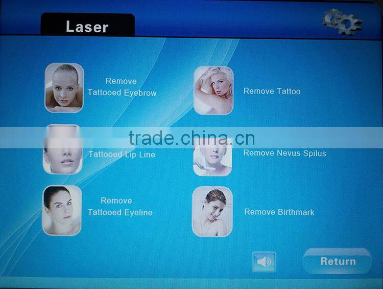 Beauty salon equipment 1064nm/532nm,1320nmq-switch nd:yag laser for tattoo ramoval age pigment removal