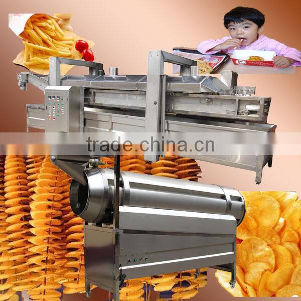 2014 stainless steel automatic commercial potato chips fryer machine