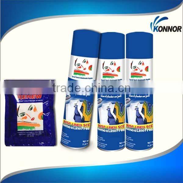 Renew fabric stiffening spray cold water starch spray