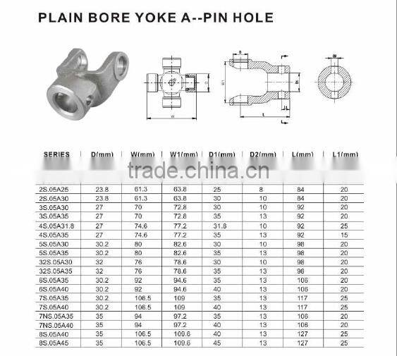 2016 New Cardan Shaft Tractor Splined Yoke