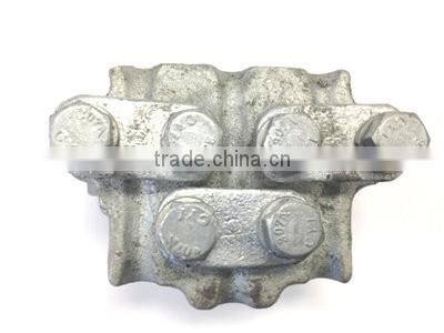 DG5D1 3 WIRE 2.5" PIPE Sidewalk Guy End Fitting sidewalk guy clamp