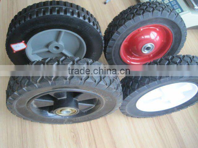 hand truck tire with plastic hub semi pneumatic 10" x 2.5 wheel