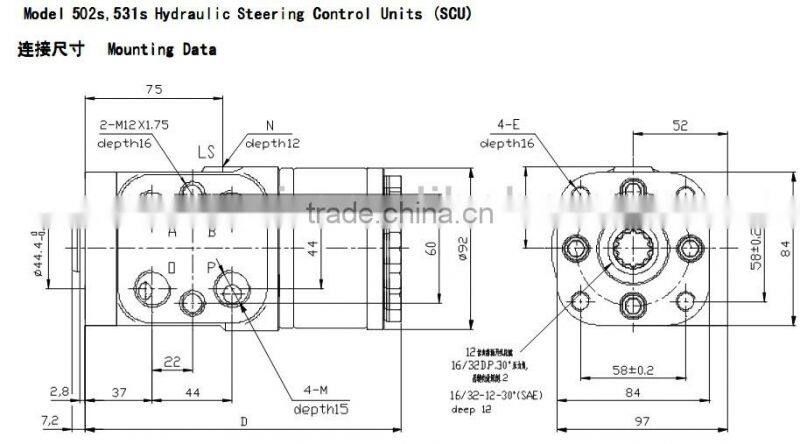 High Quality BZZ200 Hydraulic Steering Control Units