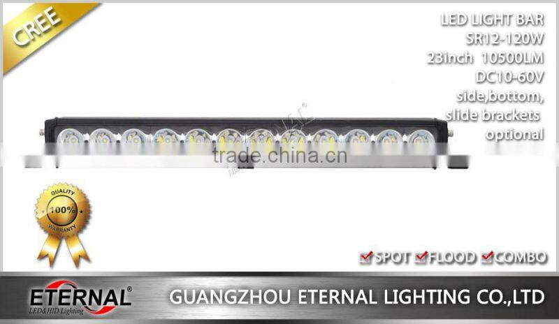 120W high power heavy duty equipment working light bar construction mining truck loader excavator logging machinery lamp