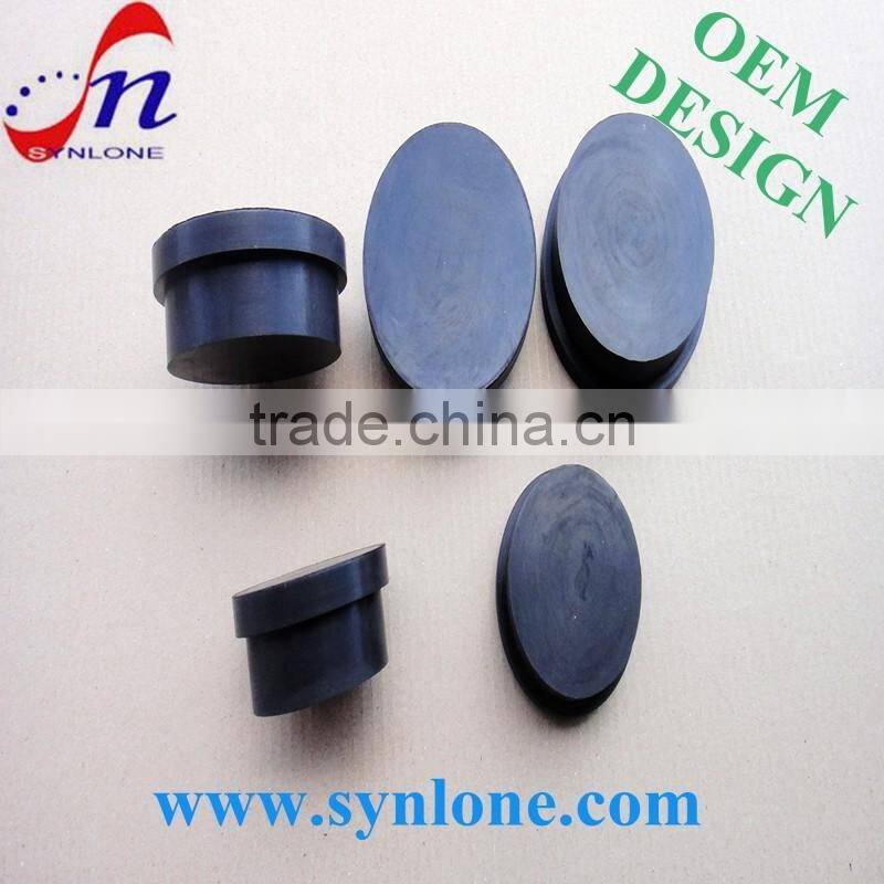 Injection molding rubber plug