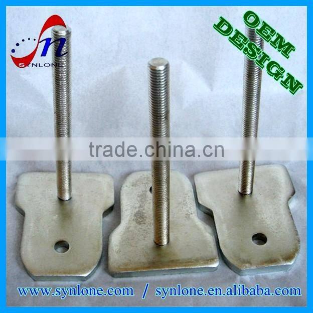 Top quality metal plate and bolt welding part with preferential price