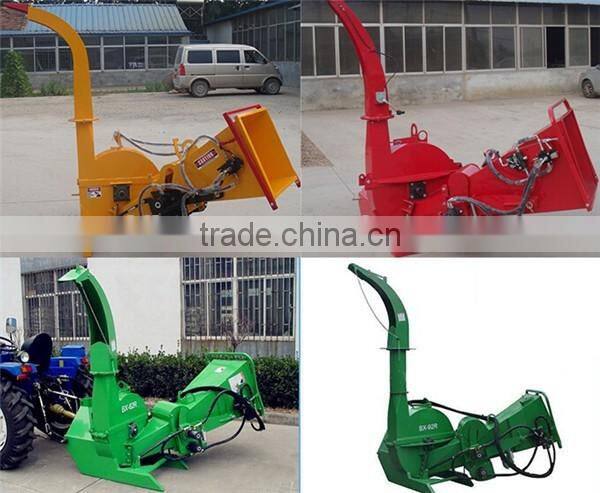 BX series tractor mounted wood chipper with hydraulic feeding