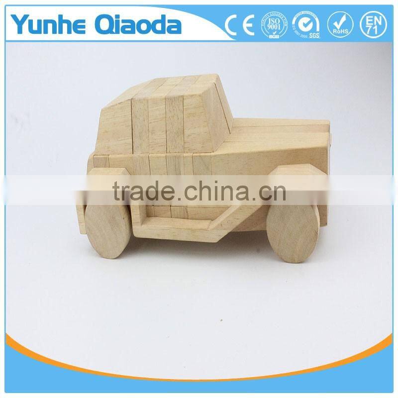 Wood 3D Vehicle Puzzles Racing car 3D Woodcraft Kit Assemble Paint DIY 3D Puzzle Toys for Kids Adults the Best Birthday Gift