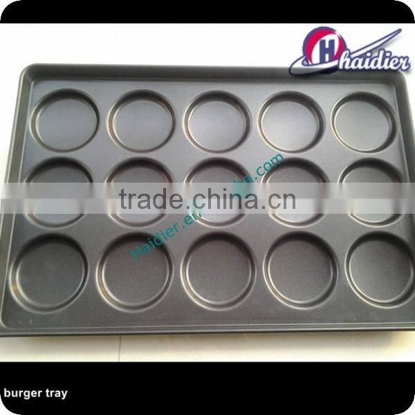 Plated Aluminum Hamburger Bun Pan(Non-stick)-15 Indents