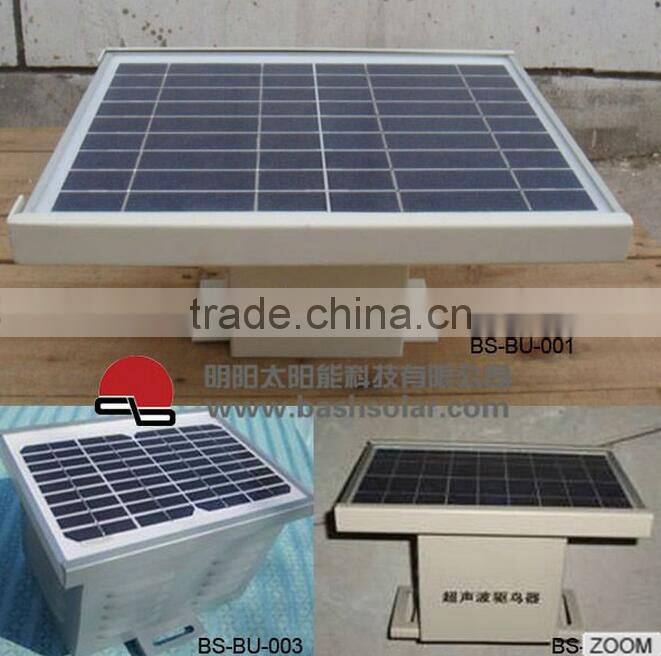 9V 5W solar panel ultrasonic motion activated bird repellent