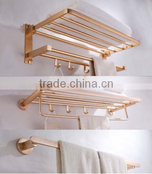 Factory supplier promotion! golden towel rack aluminium extrusion