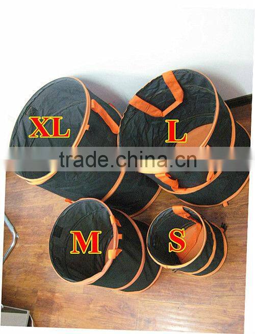 600D polyester pop up garden trash bag