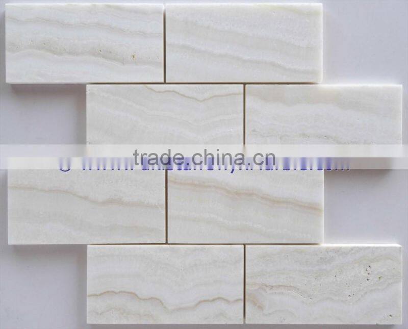 Best selling Pure Natural WHITE ONYX MOSAIC TILES COLLECTIONS