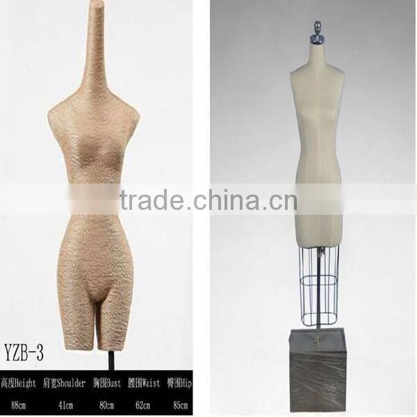 wooden arm fabric mannequin female for sale