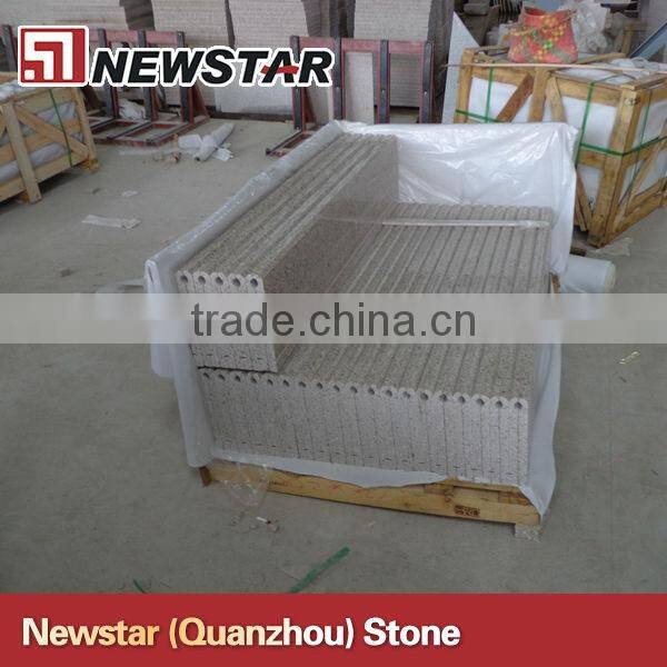 Newstar beige granite treads and risers