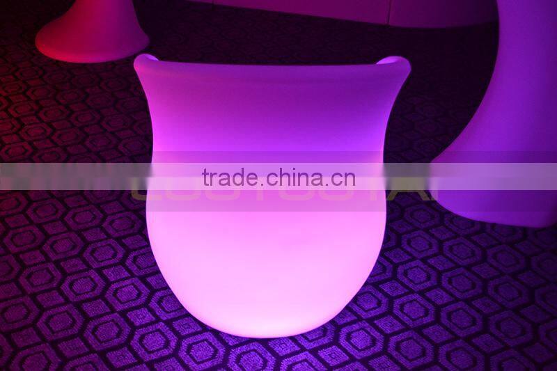 Manufacturer LED illuminated sofa/chair with remote control 16 mix changeable colors 13kgs