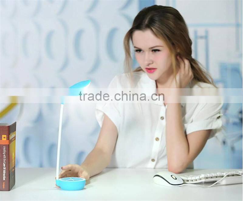 CT-746 New Lemon Lamp LED eye protection desk lamp Foldable study lamp USB Rechargeable Lamps