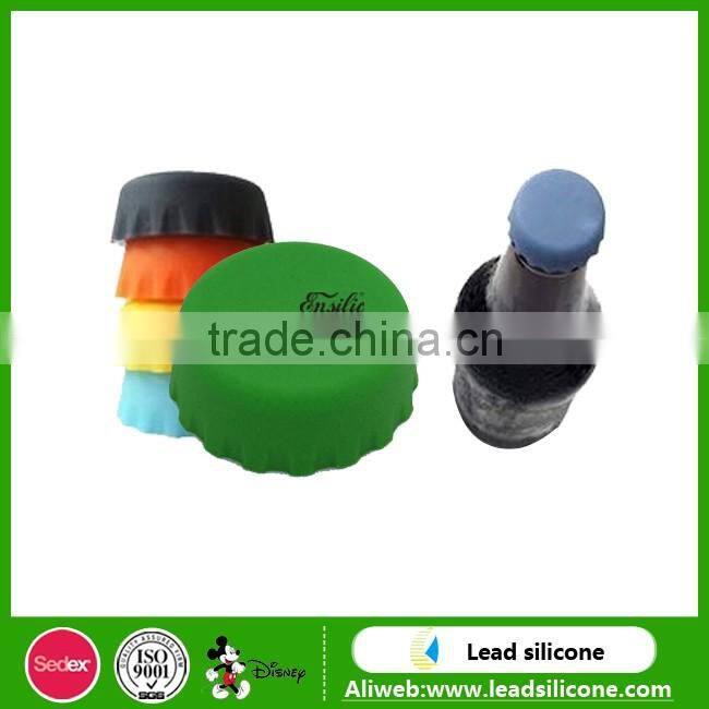Colorful Reusable Silicone Beer Bottle Caps,Silicone Beer Saver Wine Bottle Stopper