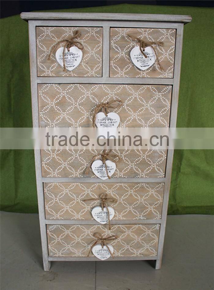 Unfinished recycled solid wood kids furniture for 6 hole