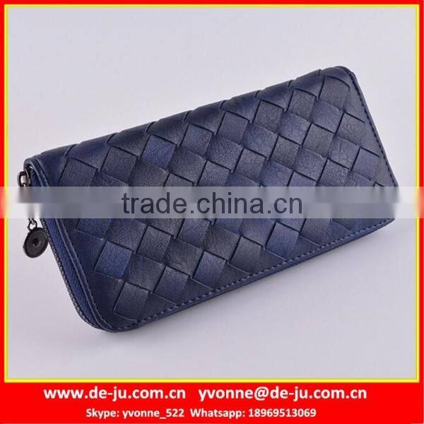 Weave Leather Promotional Pu Wallet