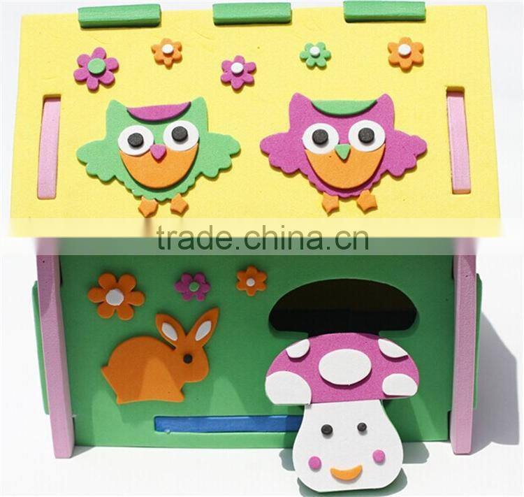 #14070704 kids diy eva bag, edustion toys