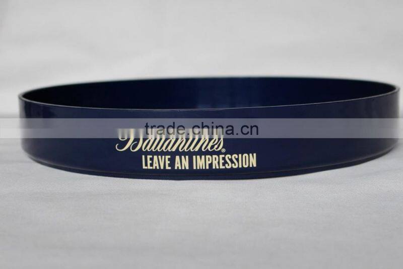 PP/PS/ABS Plastic round serving tray/anti-skid anti-slip tray