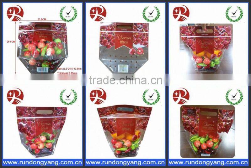 hot sale plastic stand up pouch slider zip lock fruit packing bag