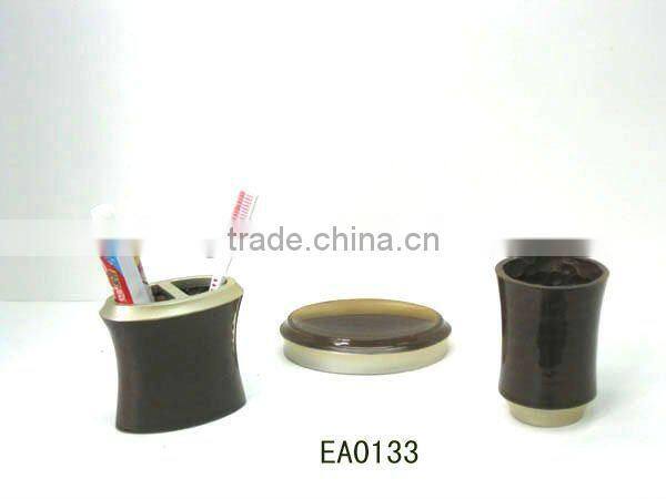 EB0002 2013 New Products Polyresin Gold Bathroom Amenity Box