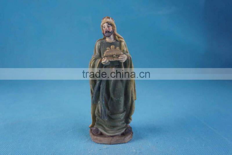Small resin figurine about nativity story, resin nativity figurines with different design